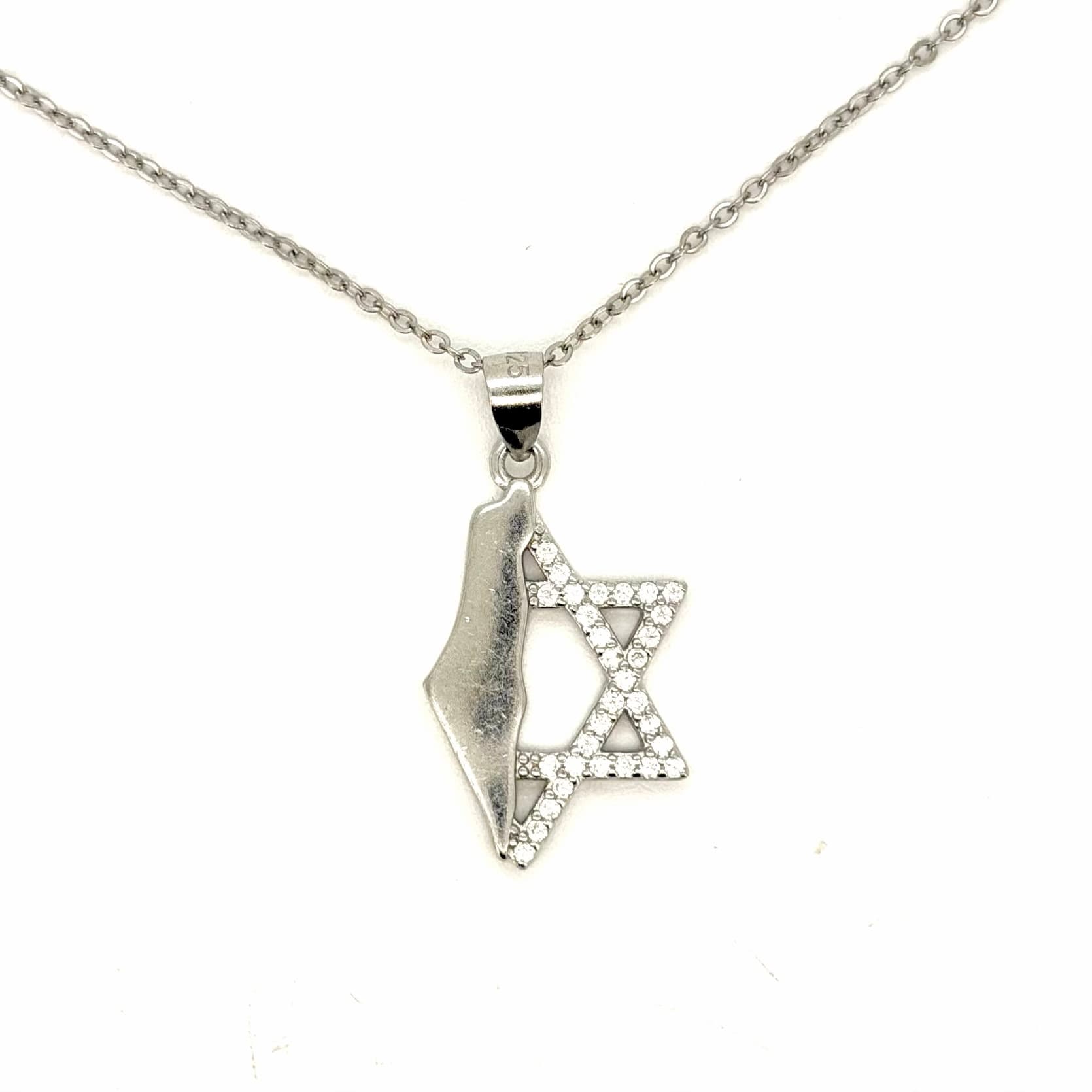 שרשרת מגן דוד מפה