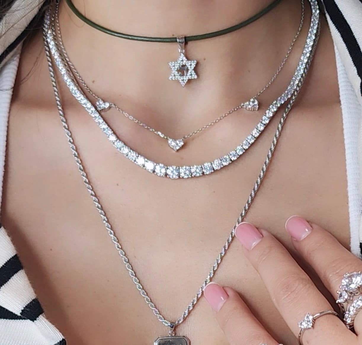 שרשרת טניס דגרדה לורן
