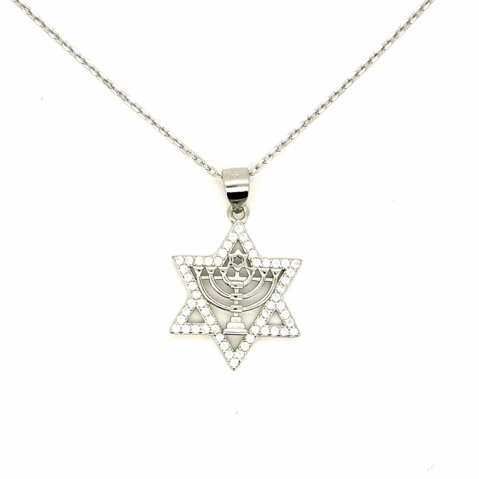 שרשרת מגן דוד חנוכיה