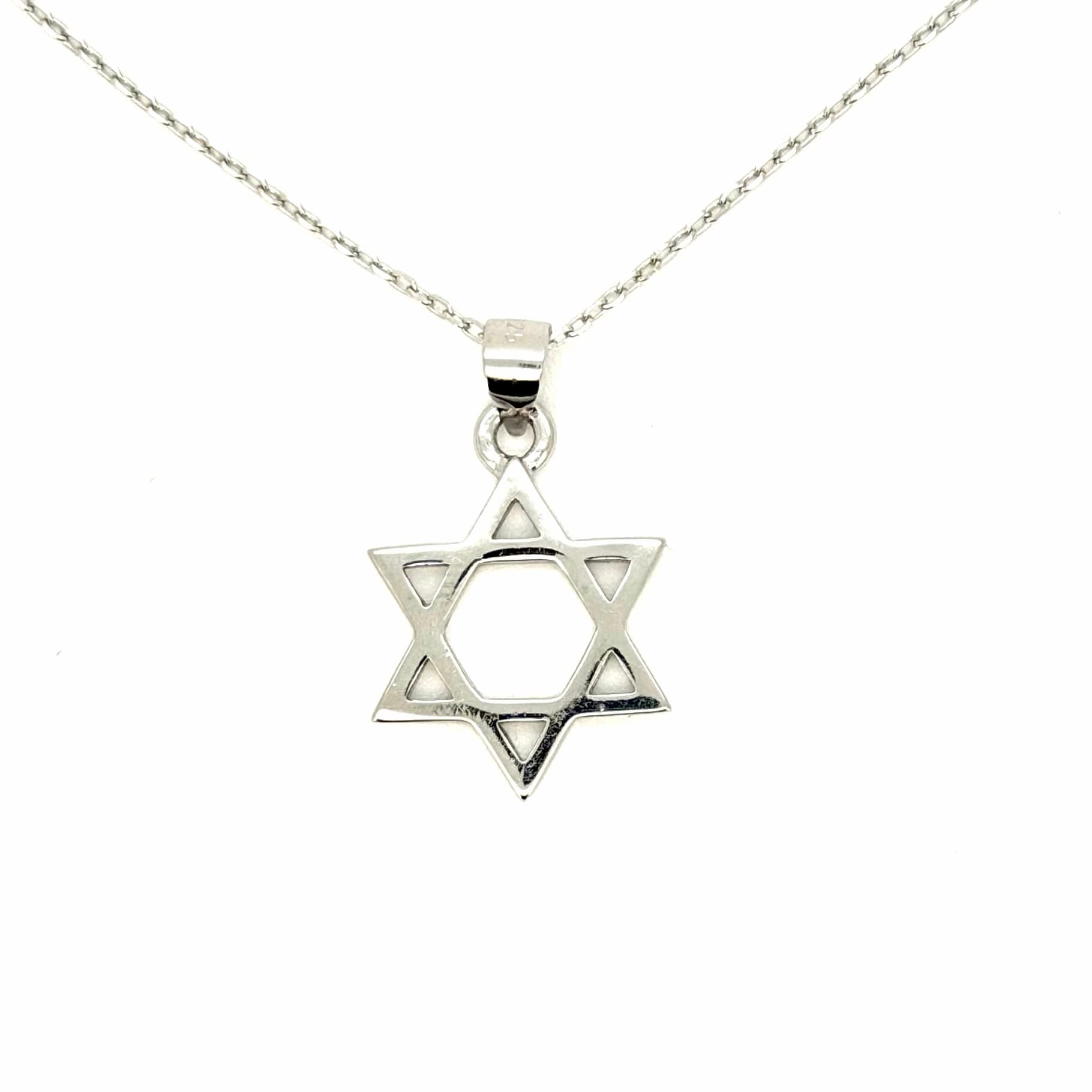 שרשרת מגן דוד חלק
