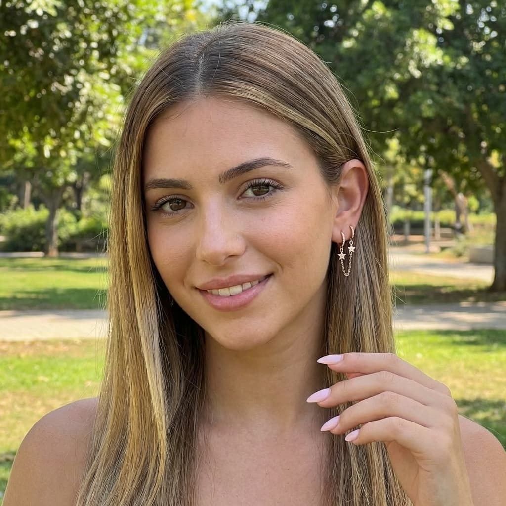 עגילי לירי זוהר 2